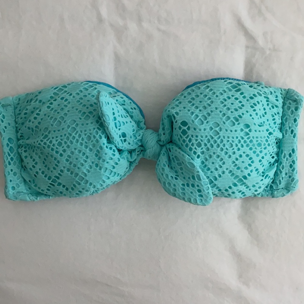 Victoria Secret | Mint Crochet Bandeau Bikini Top